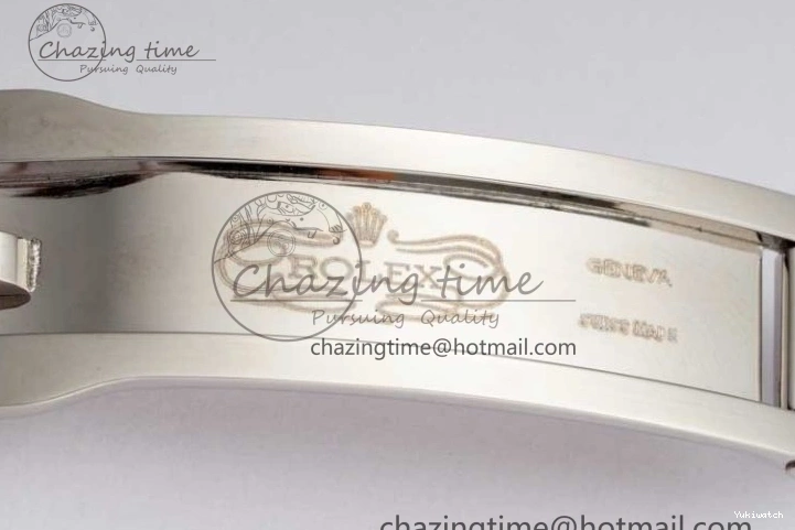 DIWF 904L SA3235 1:1 YG DateJust on Steel Bracelet Jubilee 36mm Best SS Markers Gray Dial Edition Green 0404